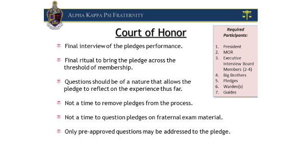 Fraternal Exam Practice Quiz!