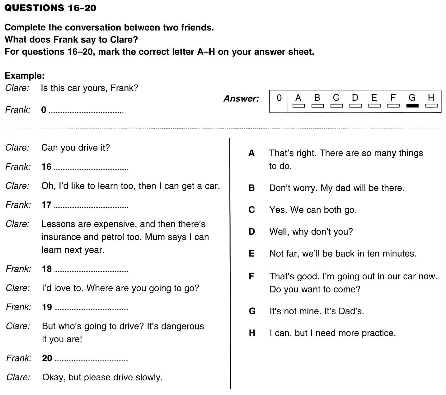 Sample exam