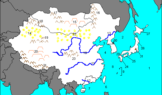 East Asia Physical Map Quiz ProProfs Quiz