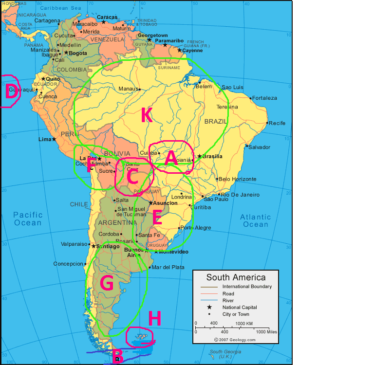 North And South American Physical Geography - Quiz