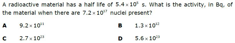 Nuclear Physics 2 - Radioactivity - Quiz