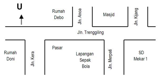 Contoh Gambar Denah Rumah Anak Sd Cahaya Rumahku